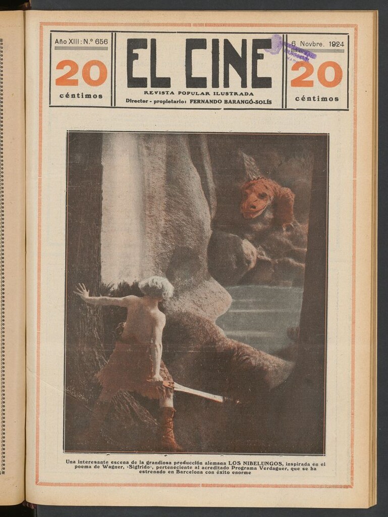 Miniatura de El Cine : revista popular ilustrada del 6 de noviembre de 1924