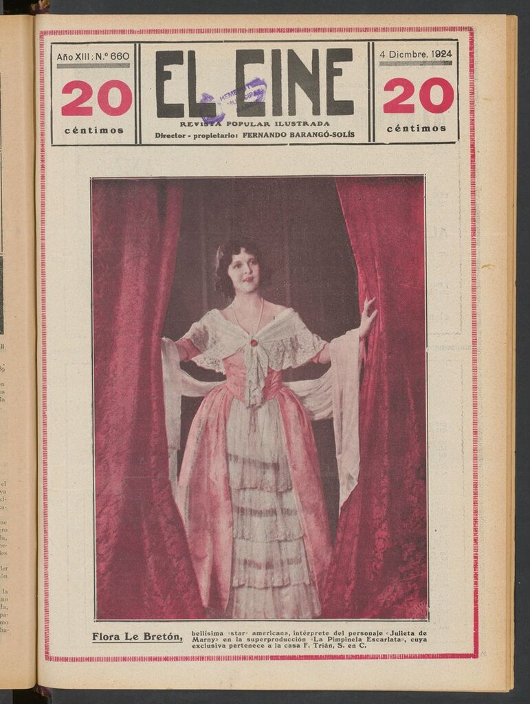 Miniatura de El Cine : revista popular ilustrada del 4 de diciembre de 1924