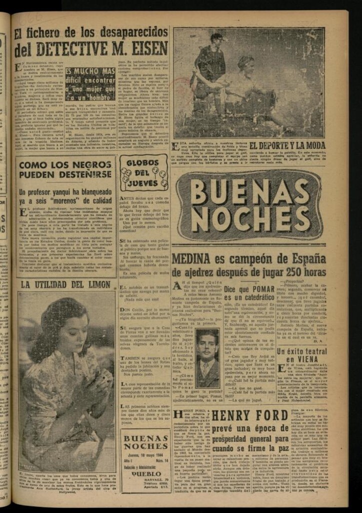 Miniatura de Buenas Noches del 18 de mayo de 1944, nº 14