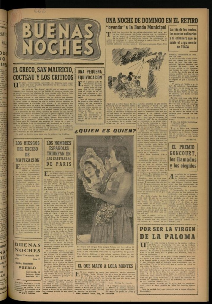 Miniatura de Buenas Noches del 17 de agosto de 1944, nº 27