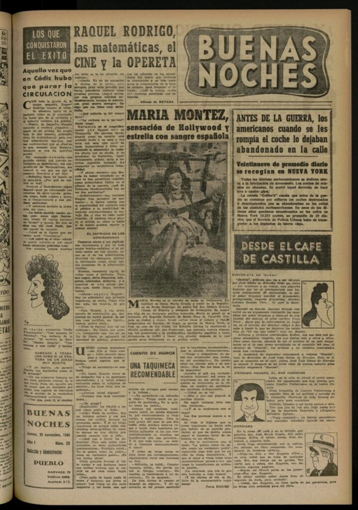 Miniatura de Buenas Noches del 23 de noviembre de 1944, nº 29