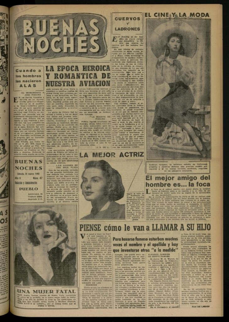 Miniatura de Buenas Noches del 31 de marzo de 1945, nº 47