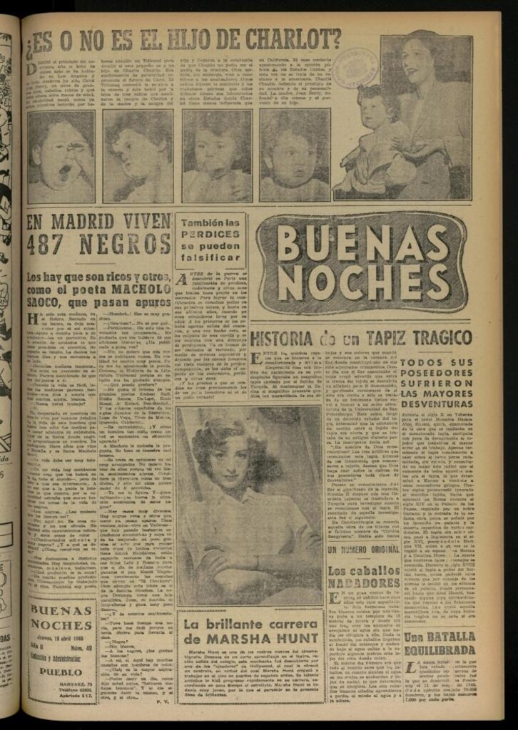 Miniatura de Buenas Noches del 19 de abril de 1945, nº 49