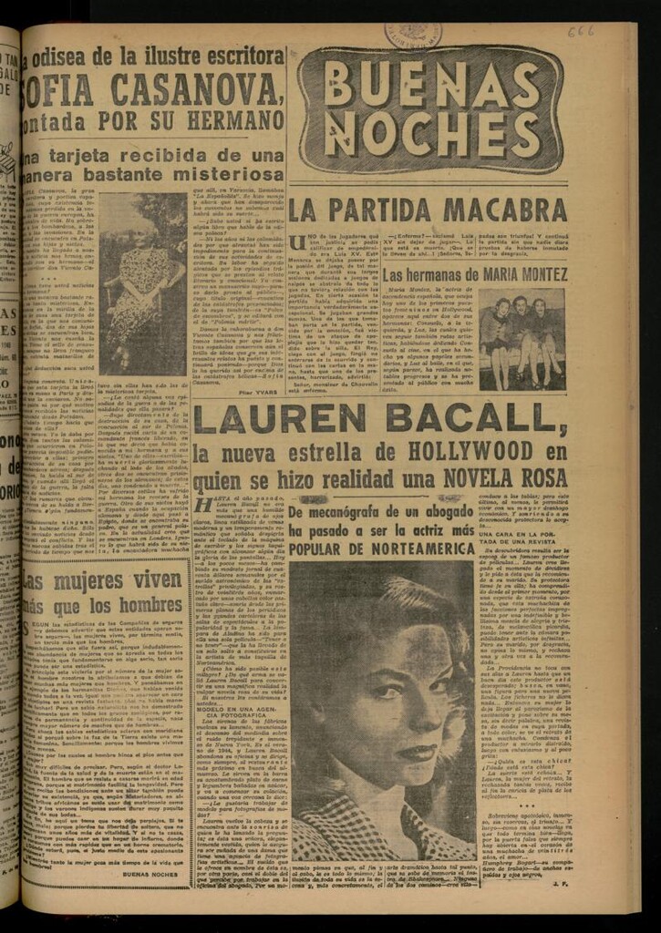 Miniatura de Buenas Noches del 19 de julio de 1945, nº 61