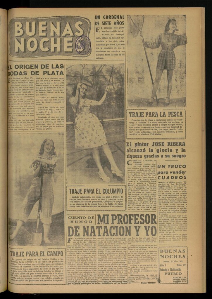 Miniatura de Buenas Noches del 26 de julio de 1945, nº 62
