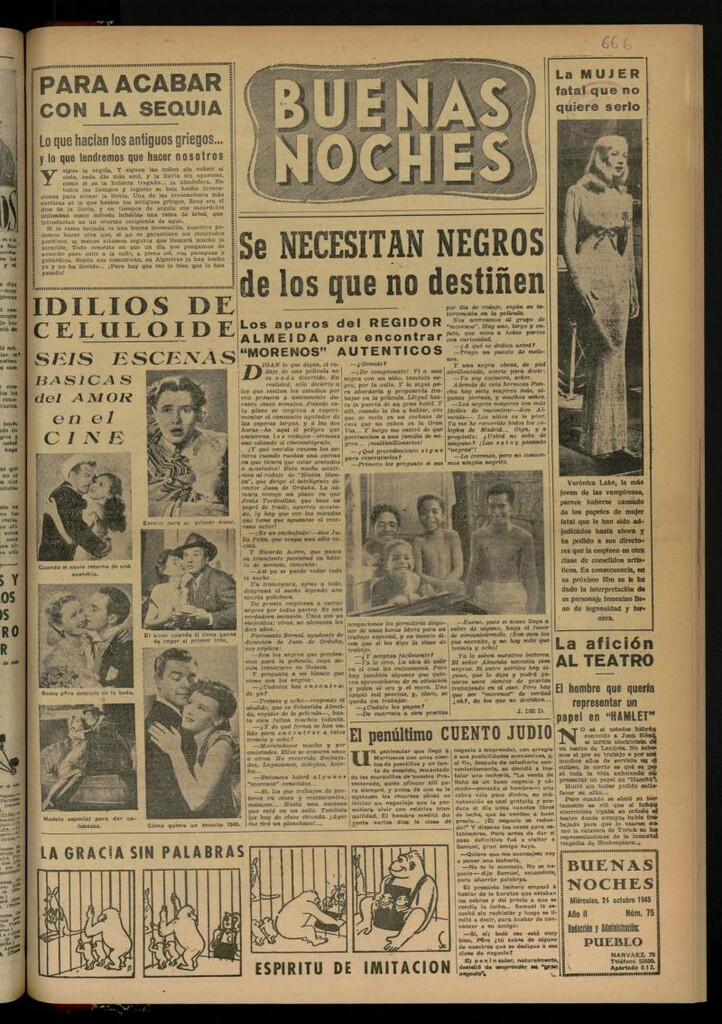 Miniatura de Buenas Noches del 24 de octubre de 1945, nº 75