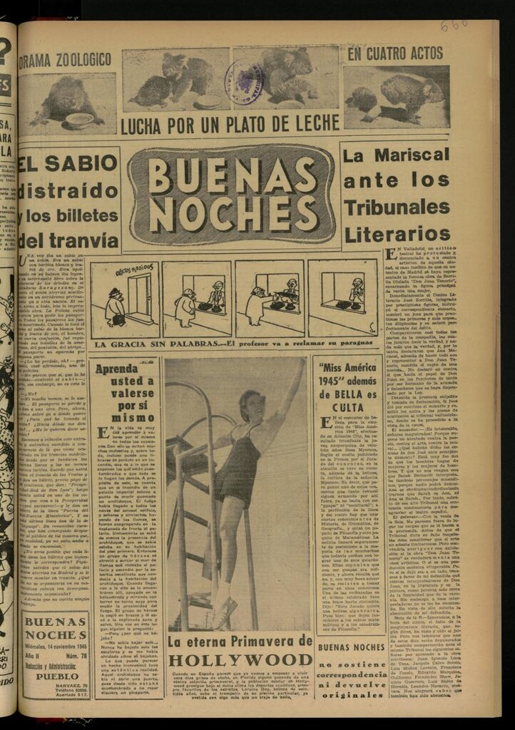 Miniatura de Buenas Noches del 14 de noviembre de 1945, nº 78