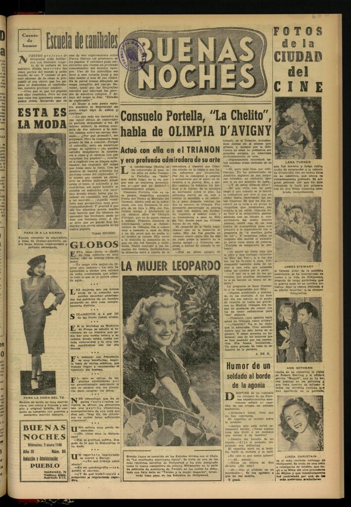 Miniatura de Buenas Noches del 2 de enero de 1946, nº 85