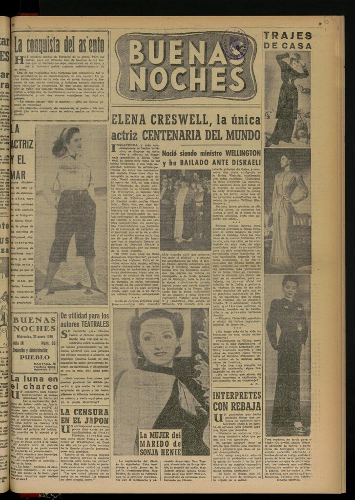 Miniatura de Buenas Noches del 23 de enero de 1946, nº 88