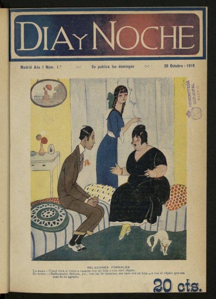 Miniatura de Día y Noche del 20 de octubre de 1918. Año I, nº 1