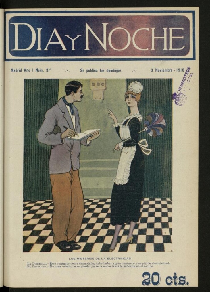 Miniatura de Día y Noche del 4 de noviembre de 1918. Año I, nº 3