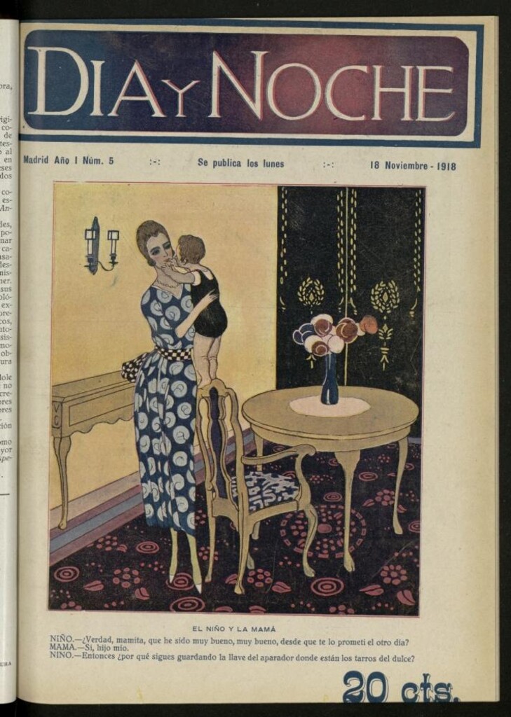 Miniatura de Día y Noche del 18 de noviembre de 1918. Año I, nº 5