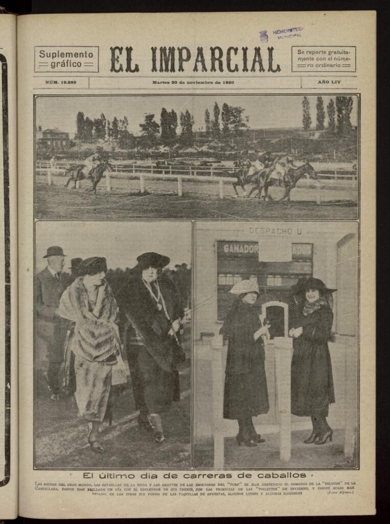 Miniatura de El Imparcial : suplemento gráfico del 30 de noviembre de 1920, nº 19289