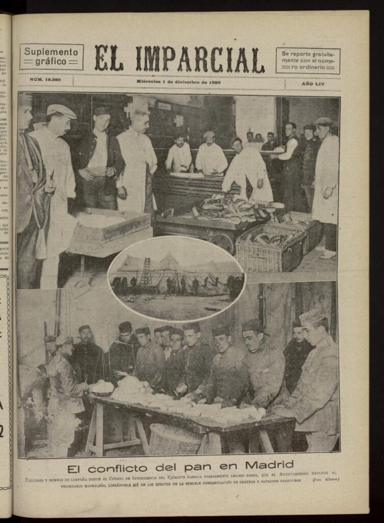 Miniatura de El Imparcial : suplemento gráfico del 1 de diciembre de 1920, nº 19290