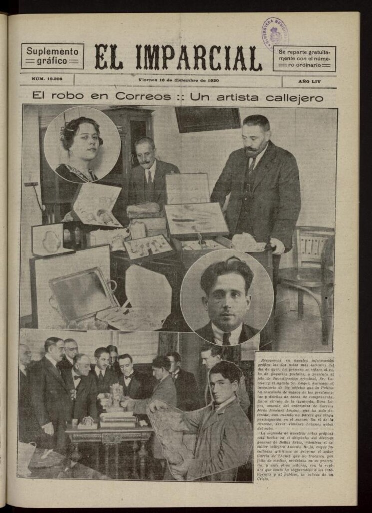 Miniatura de El Imparcial : suplemento gráfico del 10 de diciembre de 1920, nº 19298