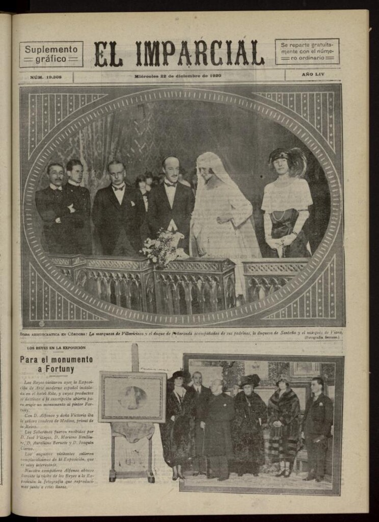 Miniatura de El Imparcial : suplemento gráfico del 22 de diciembre de 1920, nº 19308