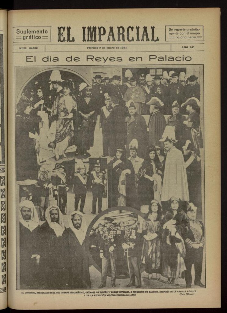 Miniatura de El Imparcial : suplemento gráfico del 7 de enero de 1921, nº 19322