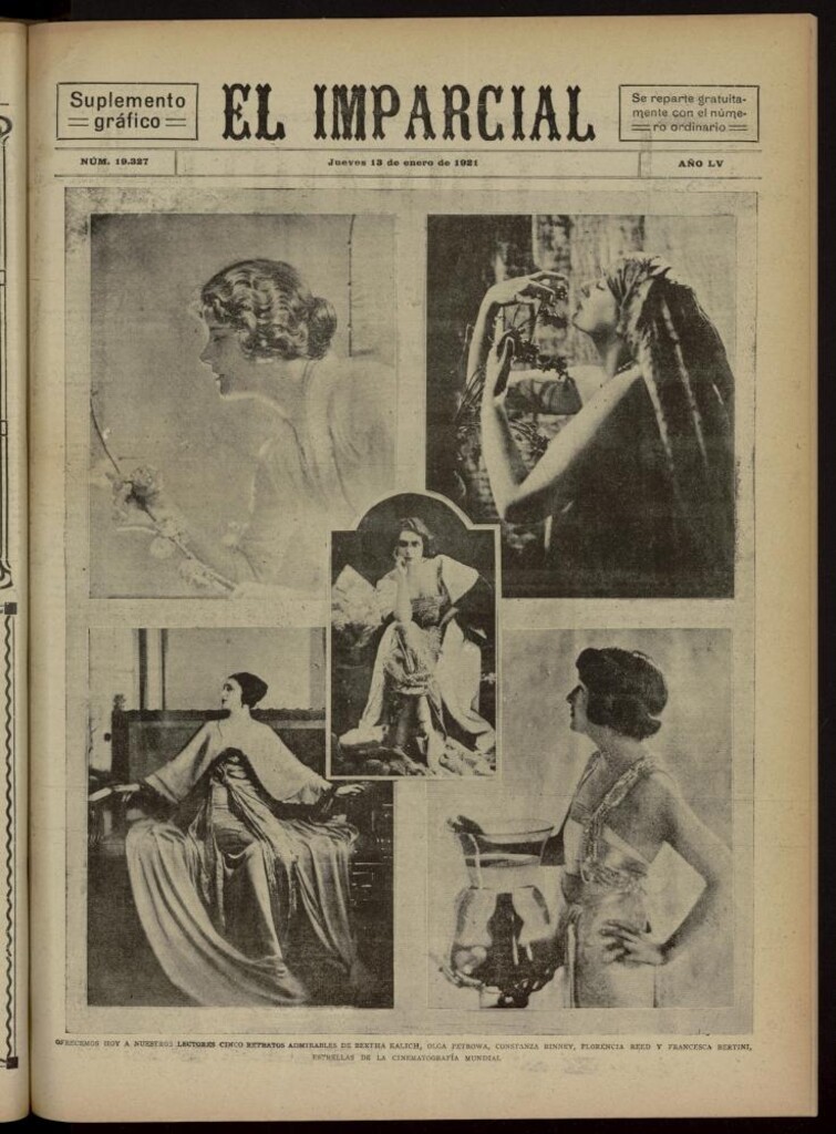 Miniatura de El Imparcial : suplemento gráfico del 13 de enero de 1921, nº 19327