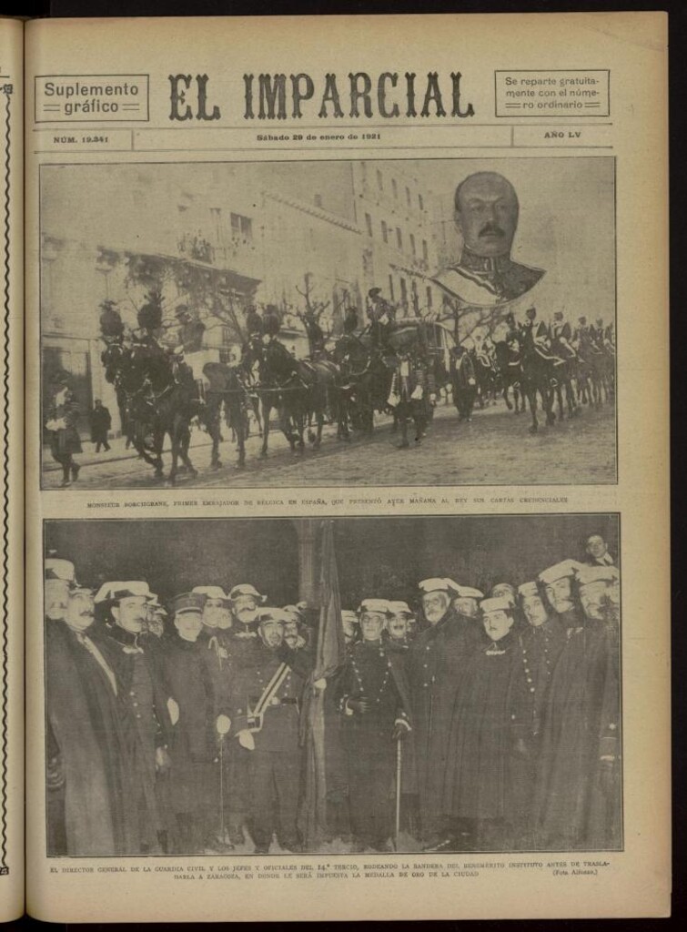 Miniatura de El Imparcial : suplemento gráfico del 29 de enero de 1921, nº 19341