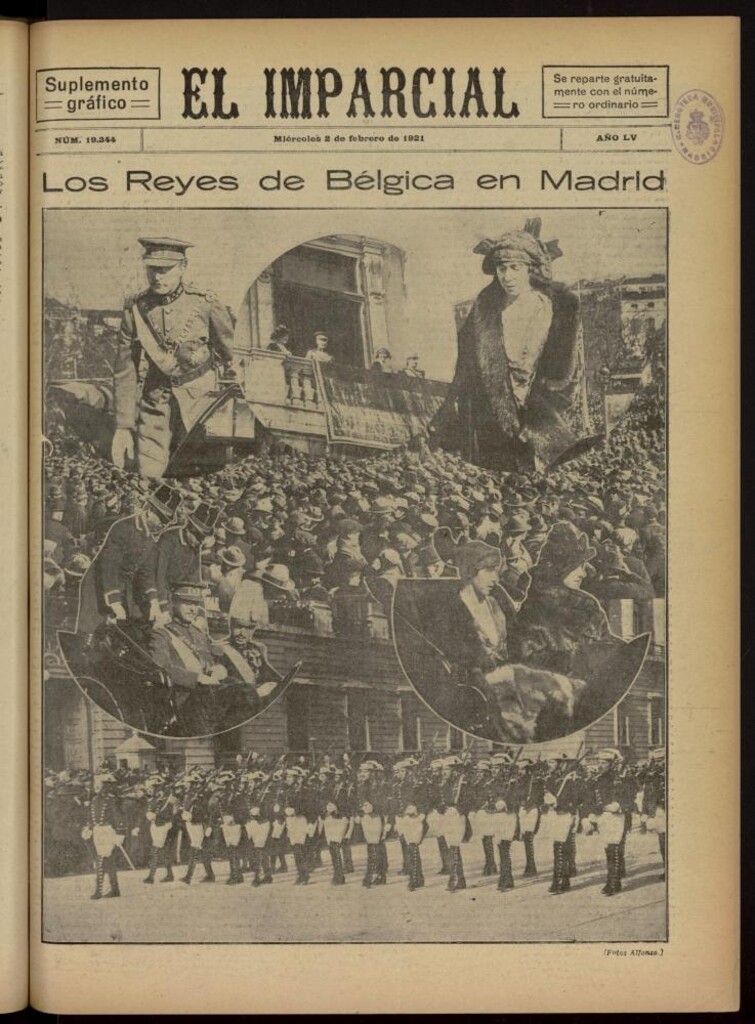 Miniatura de El Imparcial : suplemento gráfico del 2 de febrero de 1921, nº 19344