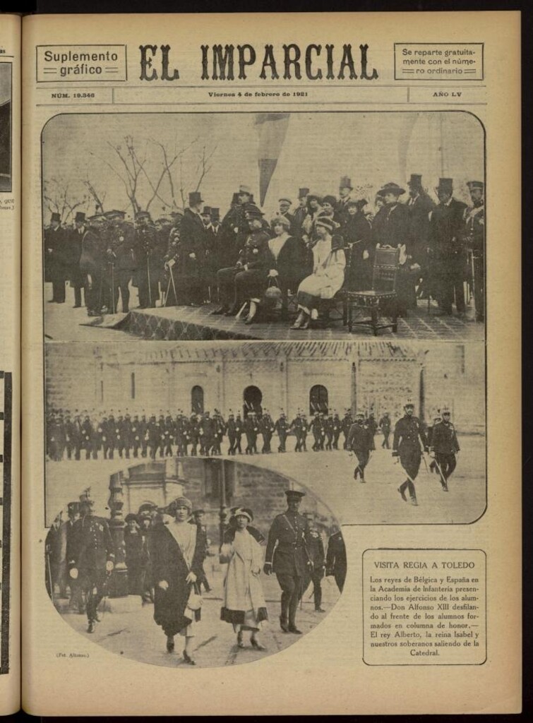 Miniatura de El Imparcial : suplemento gráfico del 4 de febrero de 1921, nº 19346