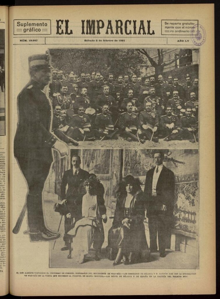 Miniatura de El Imparcial : suplemento gráfico del 5 de febrero de 1921, nº 19347