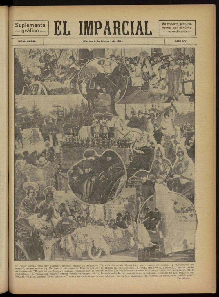 Miniatura de El Imparcial : suplemento gráfico del 8 de febrero de 1921, nº 19349