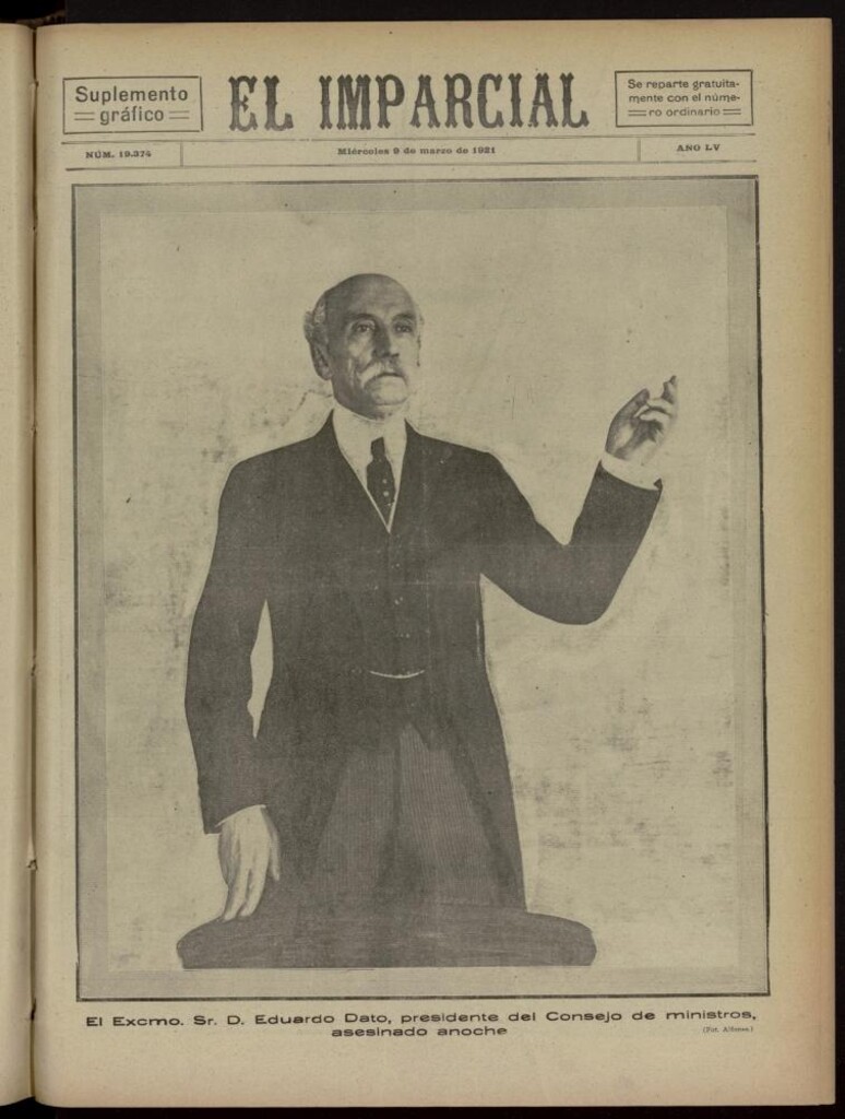 Miniatura de El Imparcial : suplemento gráfico del 9 de marzo de 1921, nº 19374