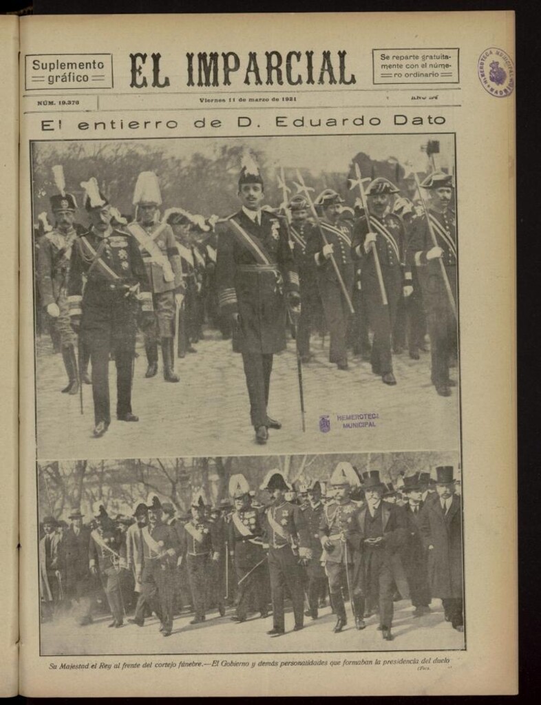 Miniatura de El Imparcial : suplemento gráfico del 11 de marzo de 1921, nº 19376