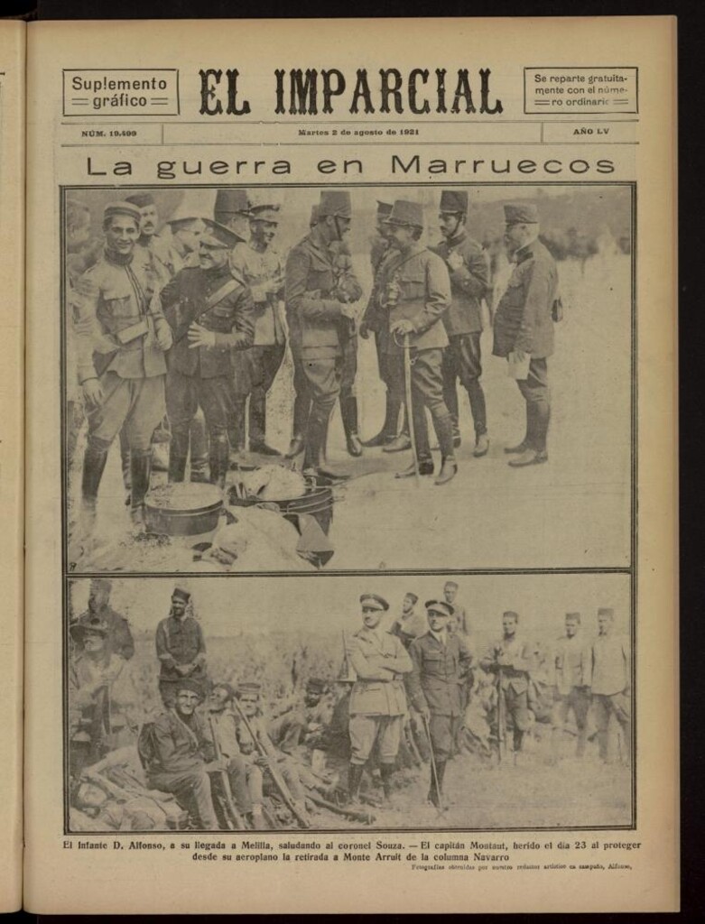 Miniatura de El Imparcial : suplemento gráfico del 2 de agosto de 1921, nº 19499