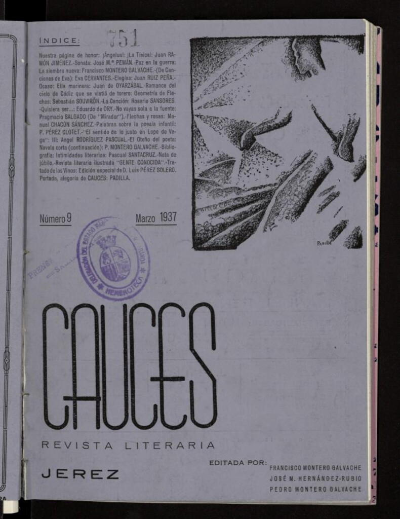 Miniatura de Cauces : revista literaria de marzo de 1937, nº 9