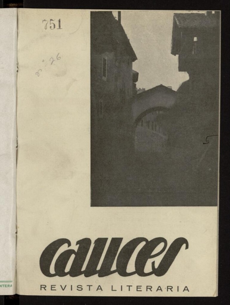 Miniatura de Cauces : revista literaria de noviembre de 1939, nº 26
