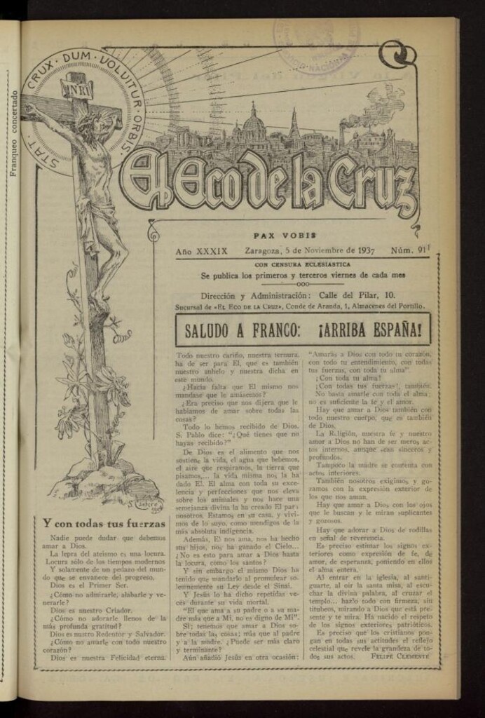 Miniatura de El Eco de la Cruz del 5 de noviembre de 1937, nº 911