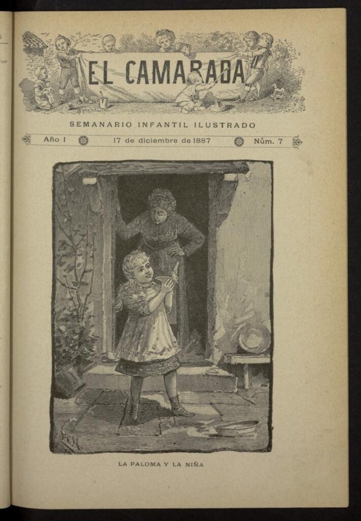Miniatura de El Camarada : semanario infantil ilustrado del 17 de diciembre de 1887, nº 7