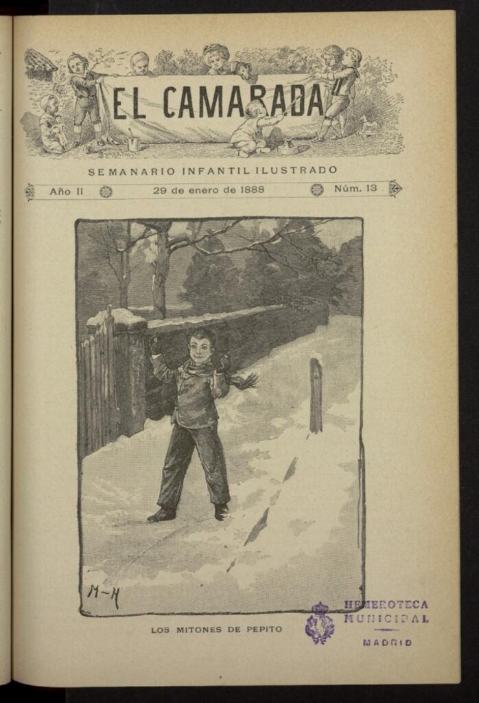 Miniatura de El Camarada : semanario infantil ilustrado del 29 de enero de 1888, nº 13