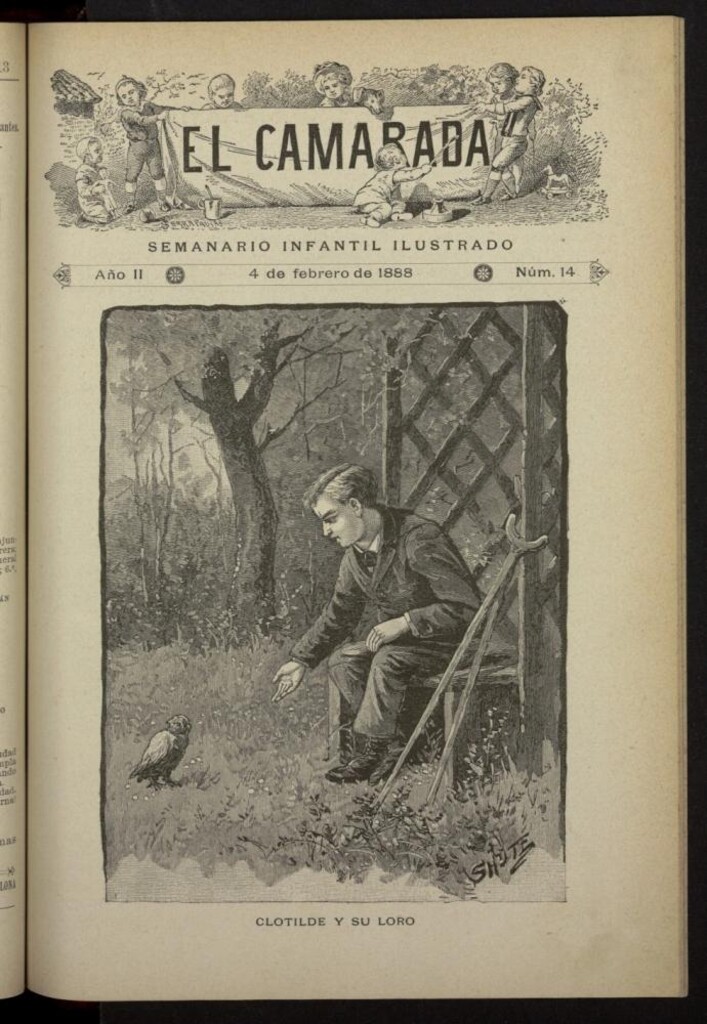 Miniatura de El Camarada : semanario infantil ilustrado del 4 de febrero de 1888, nº 14