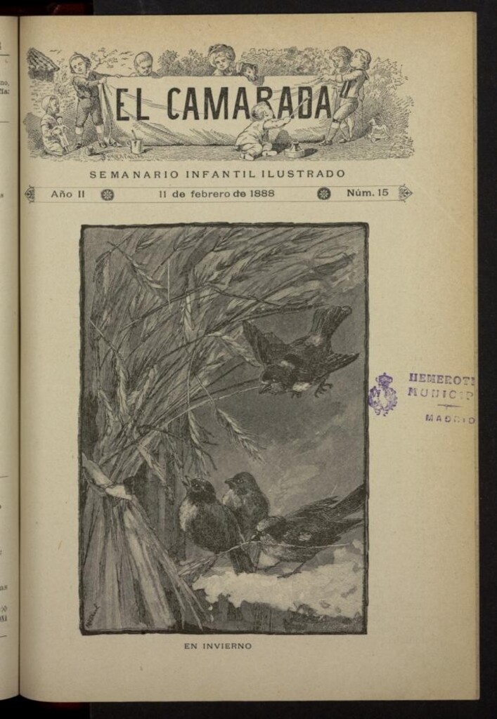 Miniatura de El Camarada : semanario infantil ilustrado del 11 de febrero de 1888, nº 15