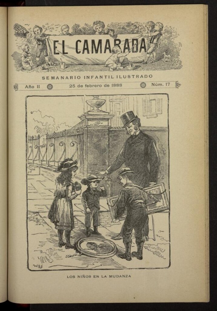 Miniatura de El Camarada : semanario infantil ilustrado del 25 de febrero de 1888, nº 17
