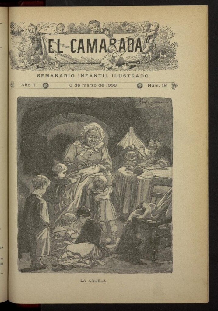 Miniatura de El Camarada : semanario infantil ilustrado del 3 de marzo de 1888, nº 18