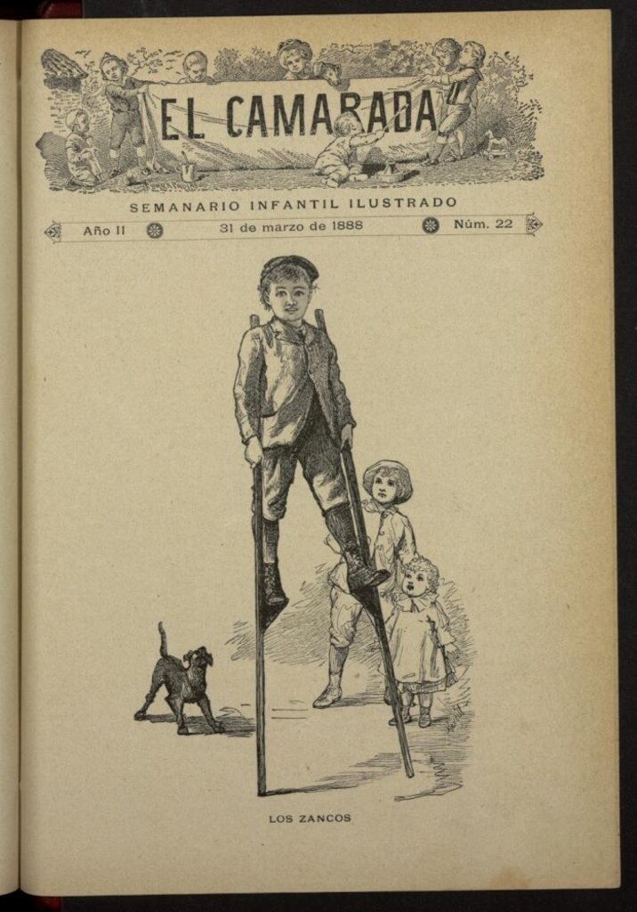 Miniatura de El Camarada : semanario infantil ilustrado del 31 de marzo de 1888, nº 22