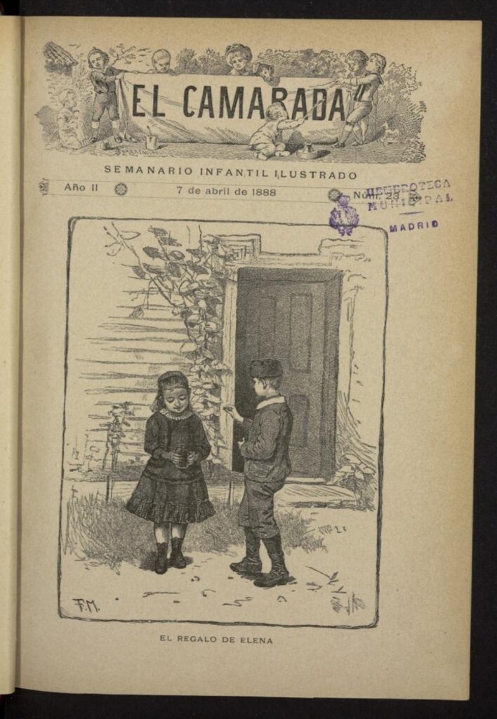 Miniatura de El Camarada : semanario infantil ilustrado del 7 de abril de 1888, nº 23
