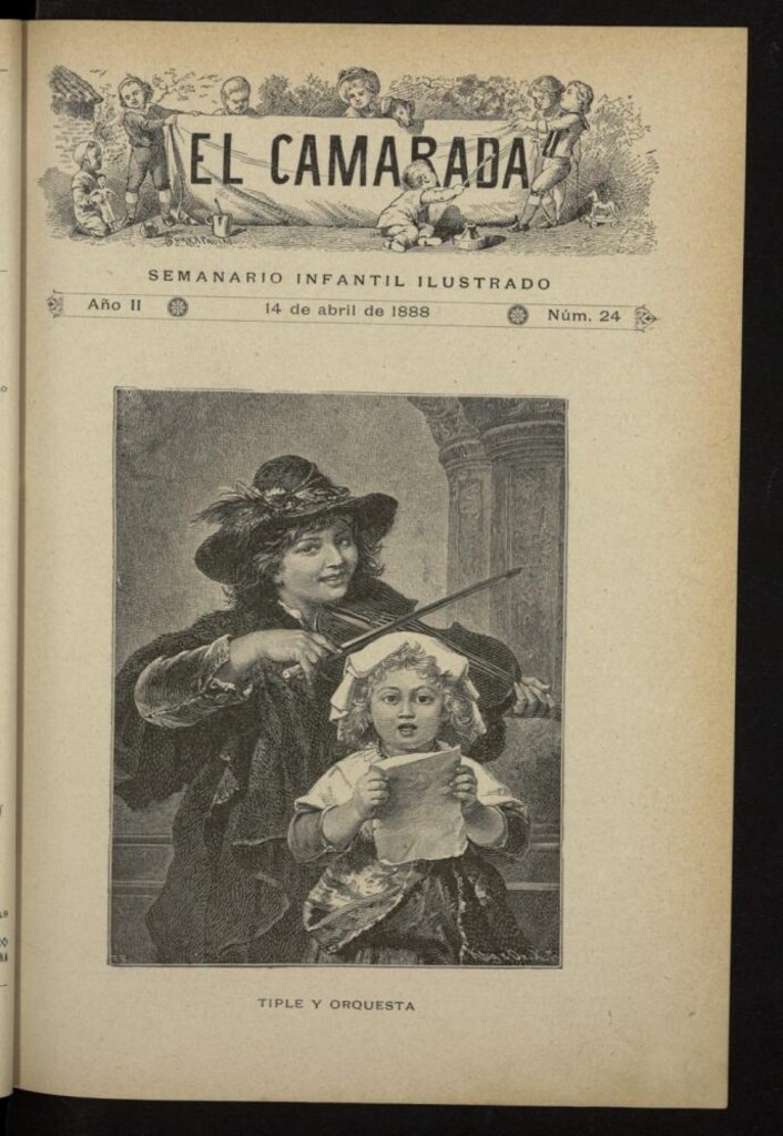 Miniatura de El Camarada : semanario infantil ilustrado del 14 de abril de 1888, nº 24