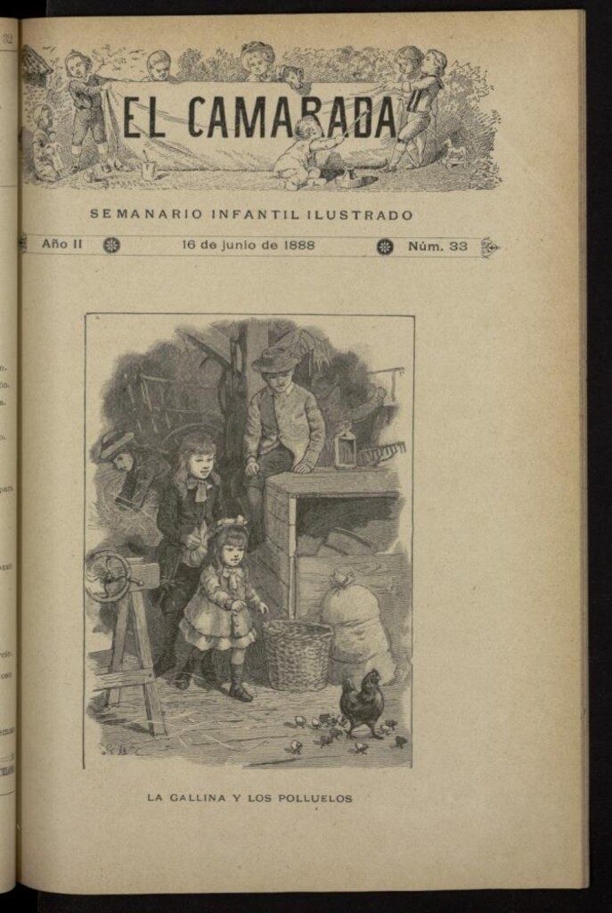 Miniatura de El Camarada : semanario infantil ilustrado del 16 de junio de 1888, nº 33