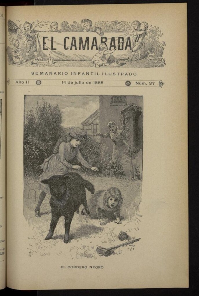 Miniatura de El Camarada : semanario infantil ilustrado del 14 de julio de 1888, nº 37