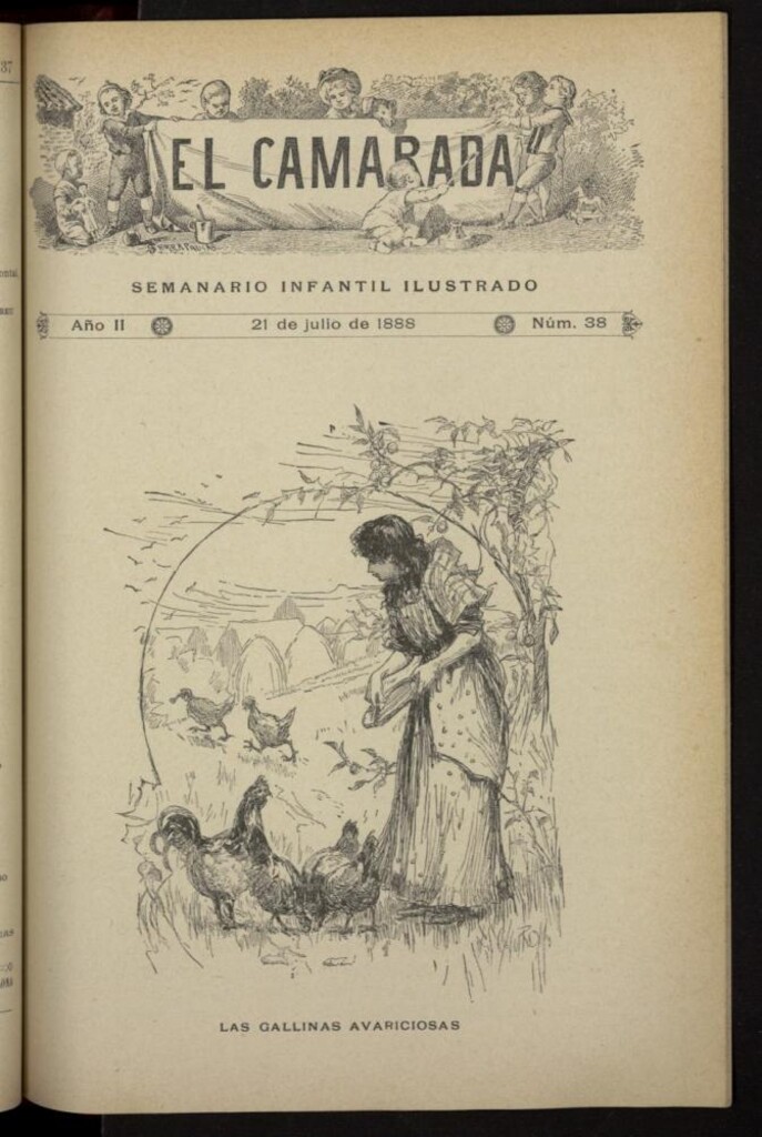 Miniatura de El Camarada : semanario infantil ilustrado del 21 de julio de 1888, nº 38