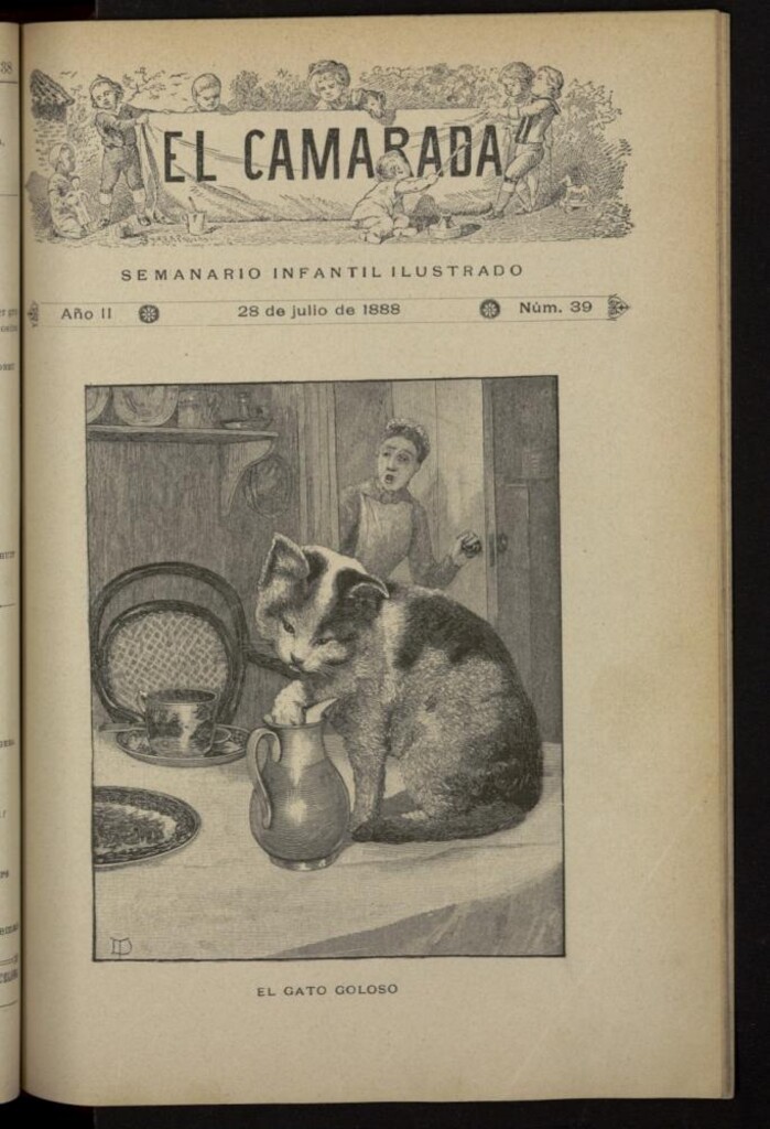 Miniatura de El Camarada : semanario infantil ilustrado del 28 de julio de 1888, nº 39