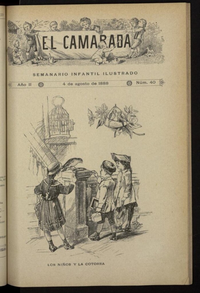 Miniatura de El Camarada : semanario infantil ilustrado del 4 de agosto de 1888, nº 40