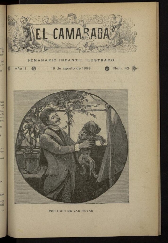 Miniatura de El Camarada : semanario infantil ilustrado del 18 de agosto de 1888, nº 42