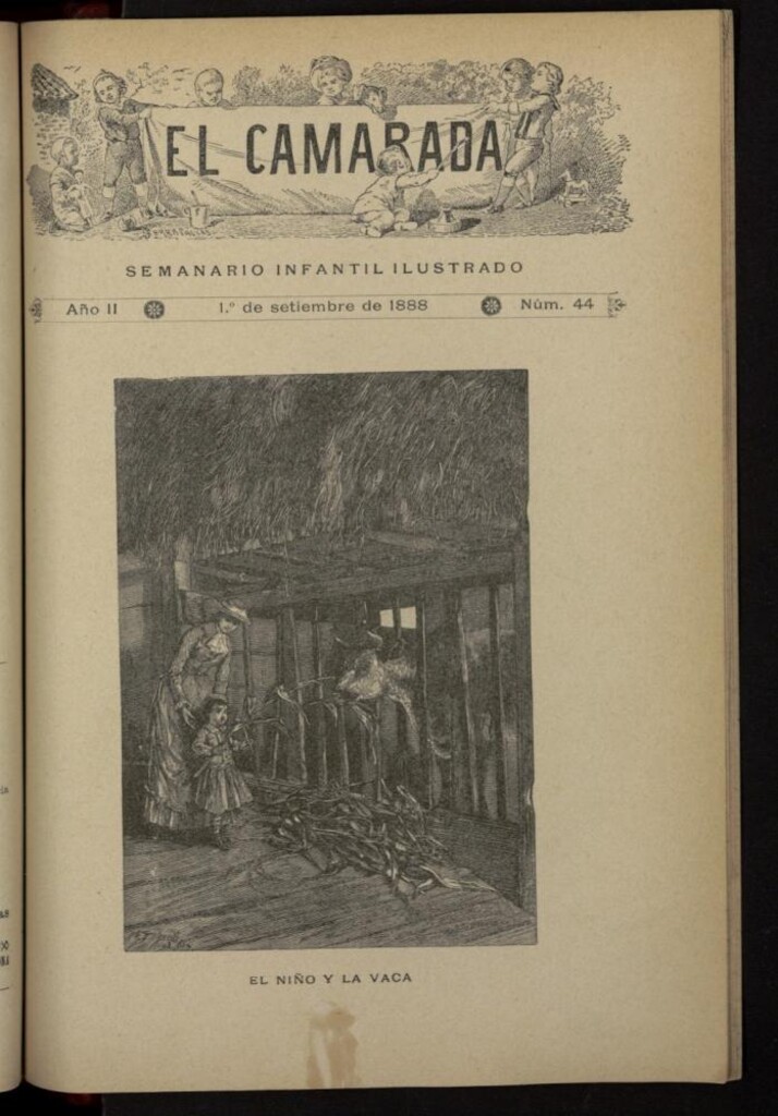 Miniatura de El Camarada : semanario infantil ilustrado del 1 de septiembre de 1888, nº 44