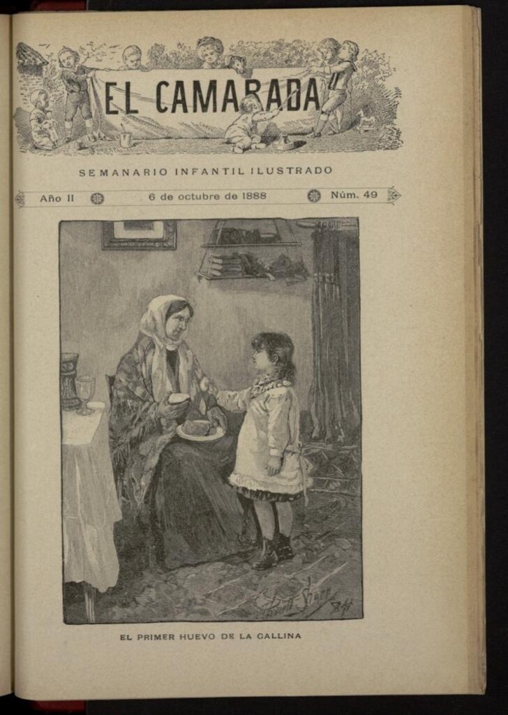Miniatura de El Camarada : semanario infantil ilustrado del 6 de octubre de 1888, nº 49